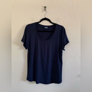 Ripskirt Everyday T-Shirt Women's Medium Navy Stretch Casual Scoop Neck Pullover